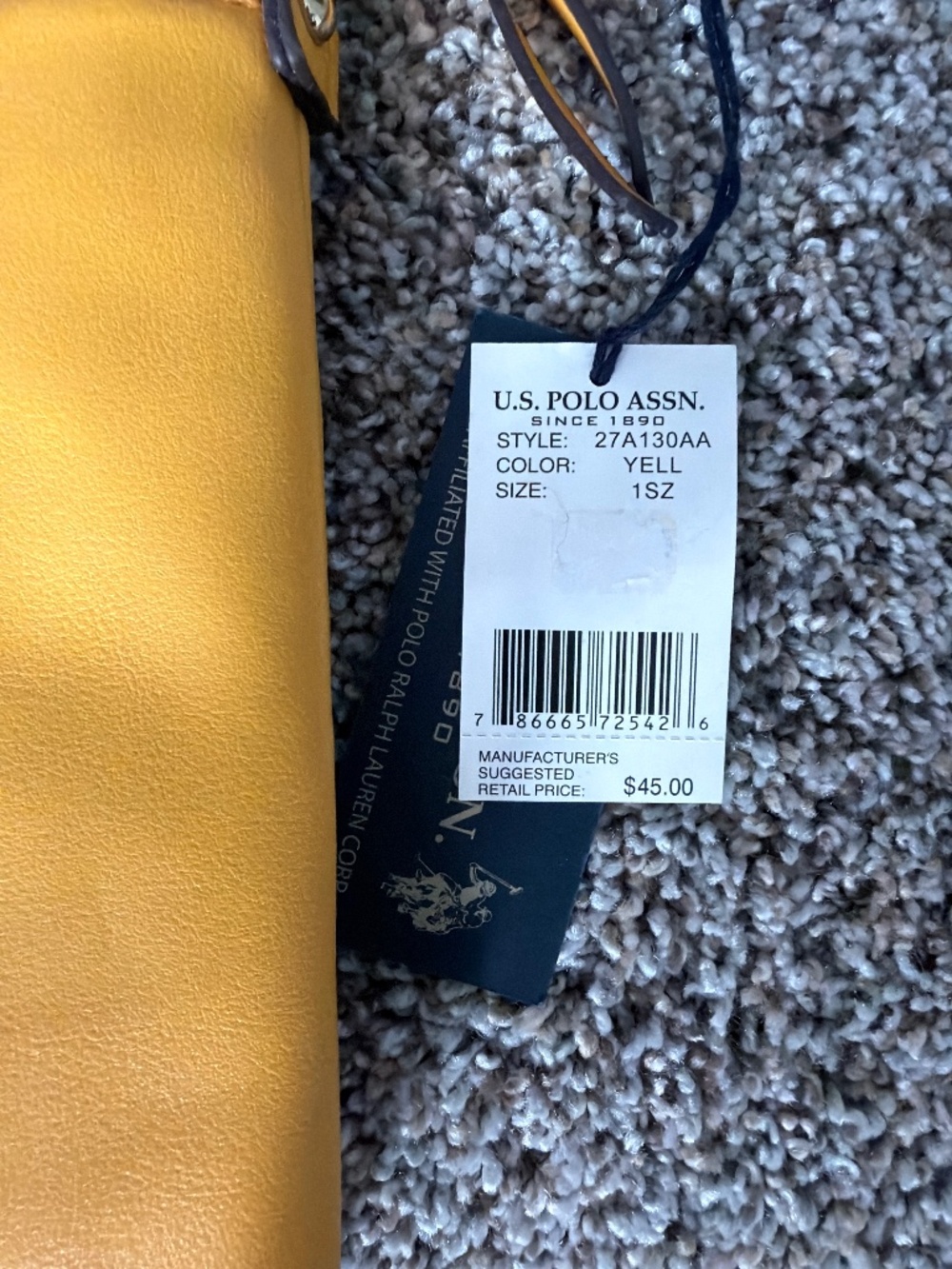 US Polo Assn Yellow Cross Body